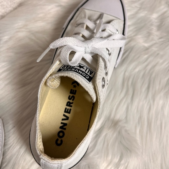 Converse All Star White Canvas Shoes - Picture 3 of 10